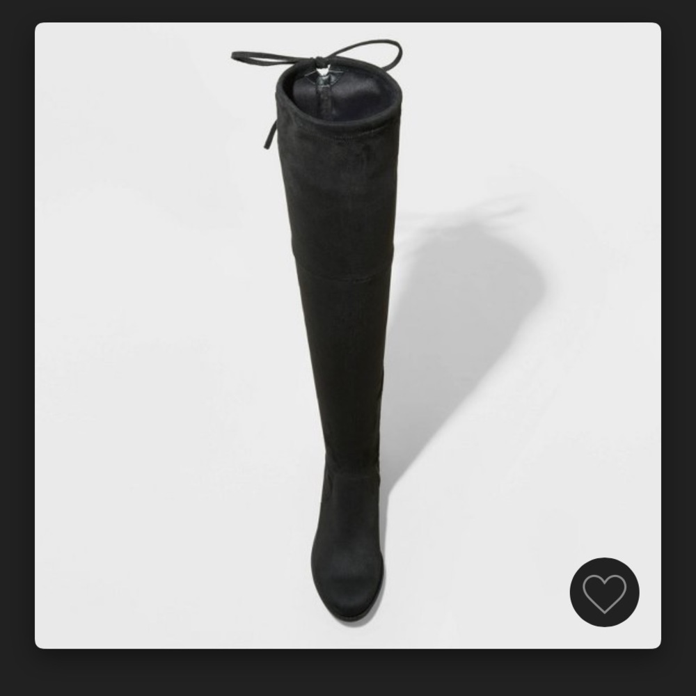 Over the knee black boots EEEUC